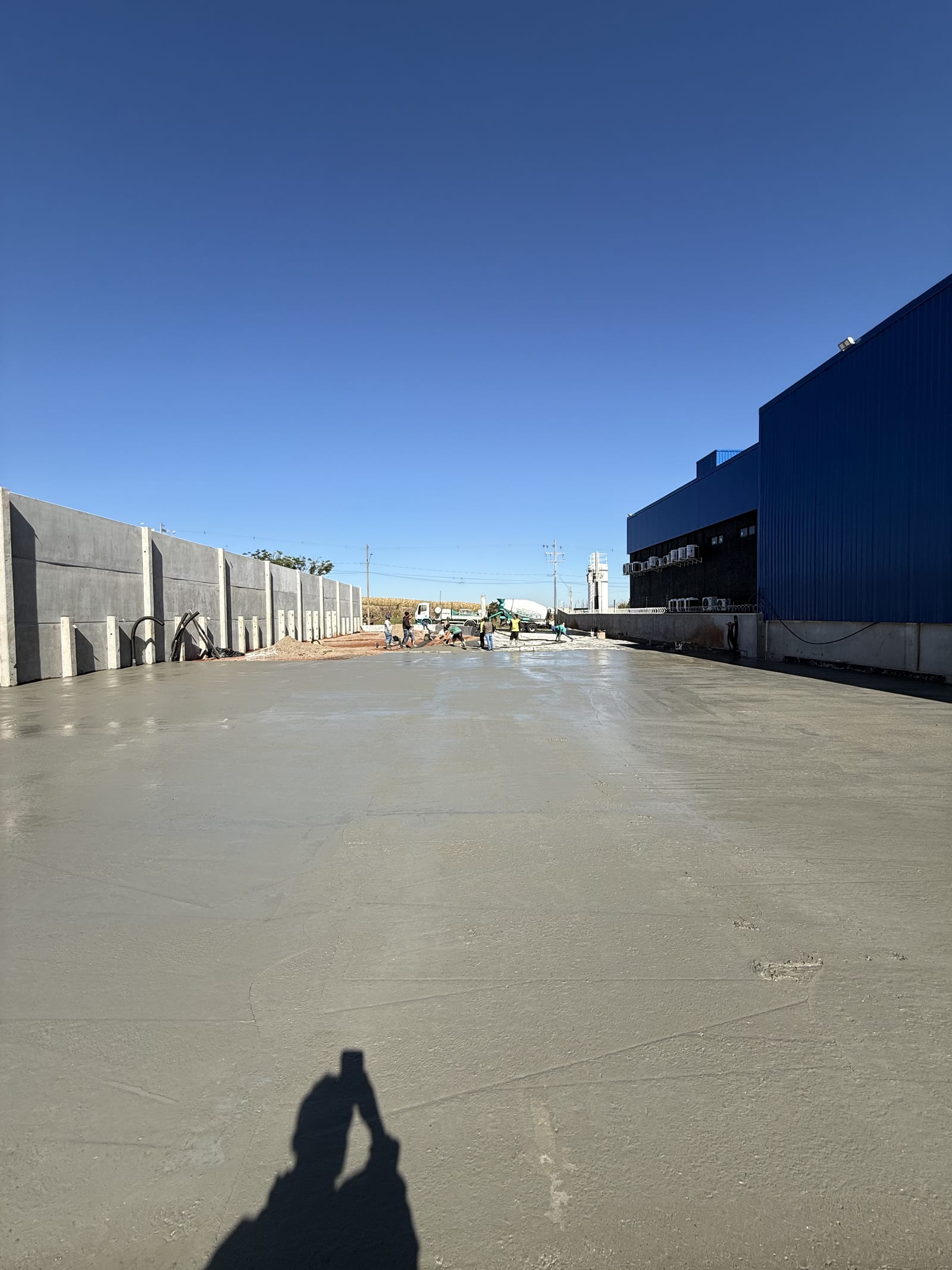 Vista do pavimento finalizado — obra Lajeresk